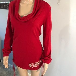 Apple Bottoms Red long sleeve top Size XL